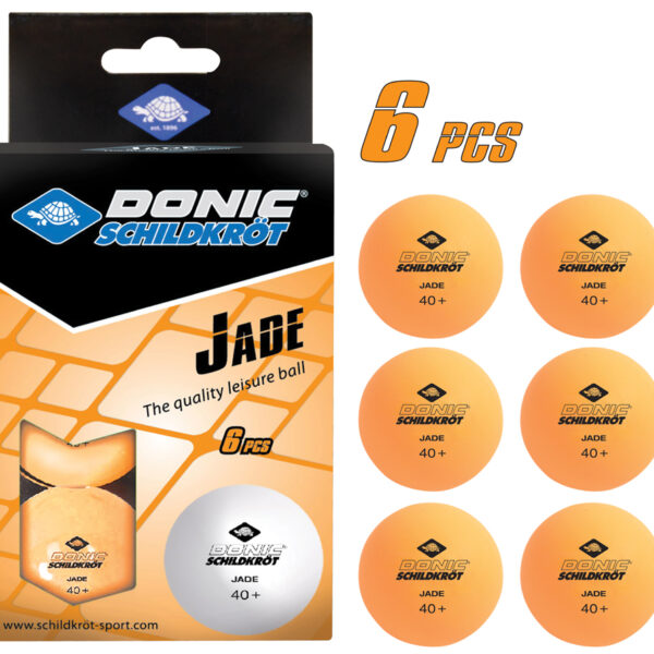 Oranje tafeltennis ballen 'Jade', doos van 6.