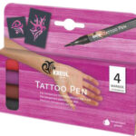 Tekenpen voor Tatoeages, set van 4
