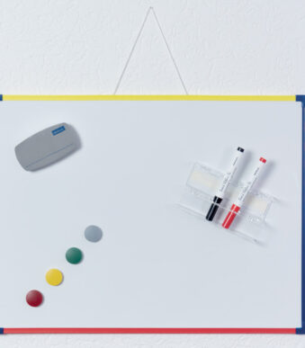 Witte wandbordlaktei, (B)280 x (H)400 mm