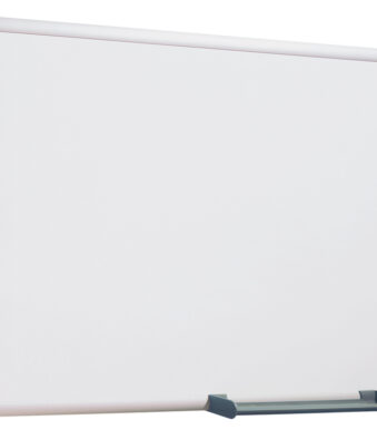 Wand whiteboard 900 x 600 mm, grijs