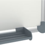 Wand whiteboard 900 x 600 mm, grijs