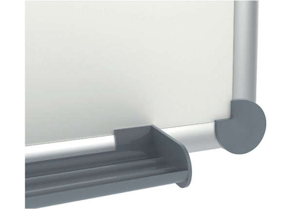 Wand whiteboard 900 x 600 mm, grijs