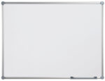 Wand whiteboard 900 x 600 mm, grijs