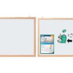 Krijtbord met houten omlijsting, 100 x 60 cm