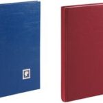 Postzegelverzamelalbum donkerblauw A4-formaat 32 pagina's