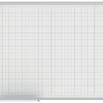 Bakelieten tekentafel met rastlijnindeling van 20 x 20 mm, breedte 90 cm.