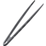 Keukentang met geribbelde binnenzijde, zwart