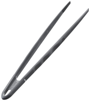 Keukentang met geribbelde binnenzijde, zwart