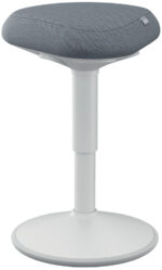 Leitz zitelement Ergo Active met comfortzitting, lichtgrijs.
