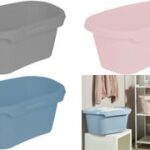 Wasmand 'tilda', breedte: 575 mm, noordse roze