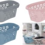 Wasmand 'Anton', breedte: 575 mm, Scandinavisch grijs.