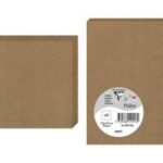 Clairefontaine dubbelklep briefkaart 160 mm, kraft bruin