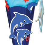 Handwerkset voor schoenendozen "Dolfijn", zeshoekig, 680 mm