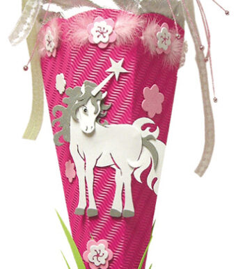 Roth knutselset schultüte 'Eenhoorn', zeshoekig, 68 cm.