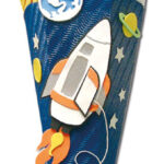 Knutselset schultüte 'Ruimte', zesvlak, 680 mm