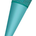 Stoffen bekleding voor doe-het-zelf-schooltas te strijken, turkoois