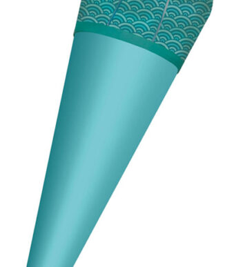 Stoffen bekleding voor doe-het-zelf-schooltas te strijken, turkoois