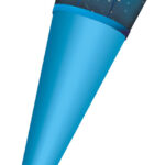 Stoffen hoes voor doe-het-zelf schoudertasje, blauw