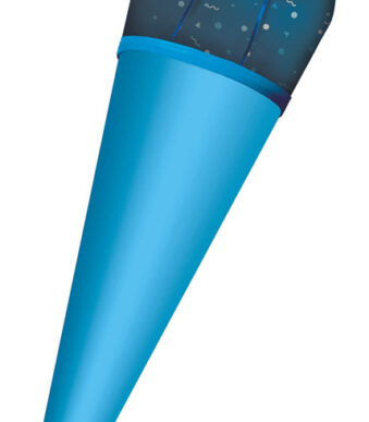 Stoffen hoes voor doe-het-zelf schoudertasje, blauw