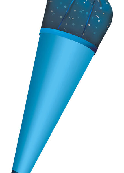 Stoffen hoes voor doe-het-zelf schoudertasje, blauw