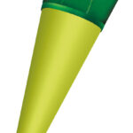 Stofbekleding voor DIY-stoffen schooltas om te strijken, groen