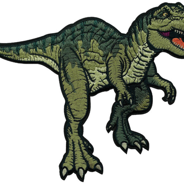 Strijkplaatje voor zelfgemaakte stofetui, T-Rex.