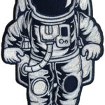Strijkplaatje voor DIY schooltas, Astronaut