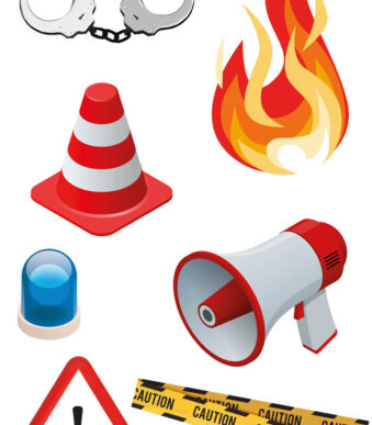 Strijkdecoratie voor zelfgemaakte stoffen pennenzak, Ambulance.