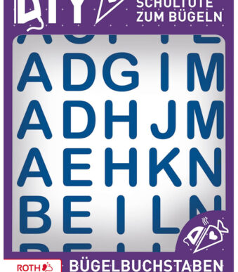 Vouw-letters voor zelfmaakstoffietje, blauw