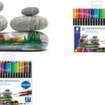 Staedtler Dubbele permanente viltstiften, etui met 18 stuks.