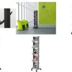 Corner-brochurerek EasyDisplays, zwart