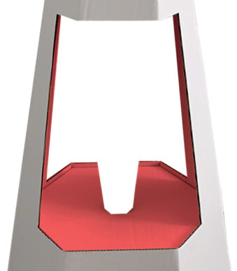 Presenteerhouder van karton voor 1 schoolcadeau