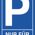 Aanwijsbord 'Parkeerplaats voor klanten', blauw/wit