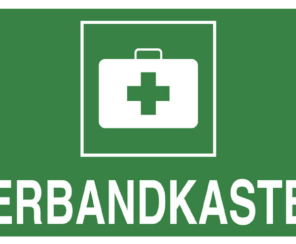 Verbandkastbord groen/wit