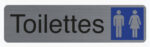 Bordje dames/herentoilet