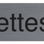 Bordje 'Damestoilet'