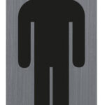 Zelfklevend borstetiket 'Heren'