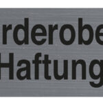 Waarschuwingsbord 'Geen Aansprakelijkheid voor Garderobe'