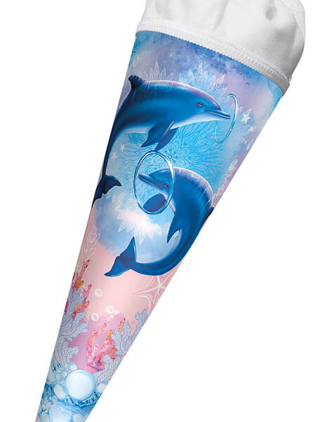 Roth broeders en zusters schooltas 'Dolfijnen', rond, 35 cm.