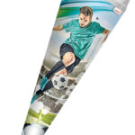 Schooltaskin 'Voetbalster', rond, 700 mm, met effect.