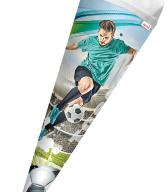 Schooltaskin 'Voetbalster', rond, 700 mm, met effect.