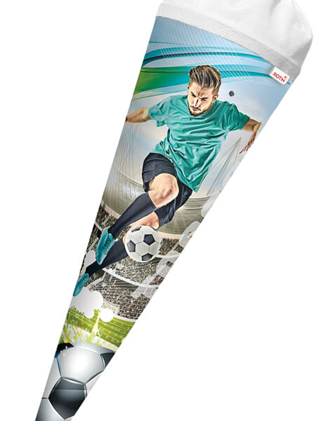 Schooltaskin 'Voetbalster', rond, 700 mm, met effect.