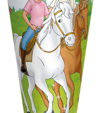 Rond opbergvak met 'Bibi & Tina'-motief, 70 cm