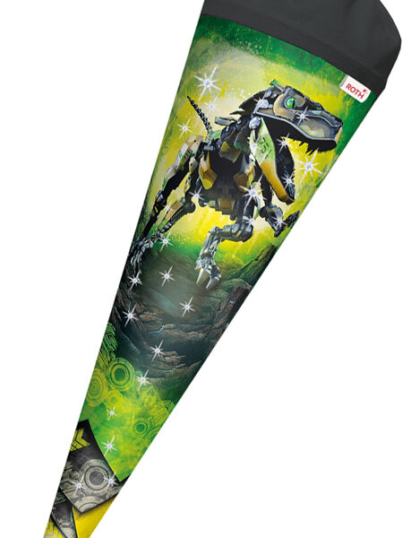 Schoudertasje 'Robo-Rex', rond, 70 cm, met effect