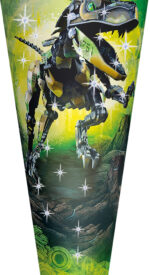 Schoudertasje 'Robo-Rex', rond, 70 cm, met effect