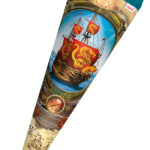 Schoenendoos 'Piratenschip', rond, 70 cm