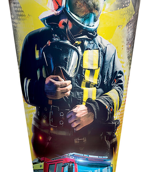 Schooltornister 'Brandweerman', rond, 70 cm