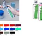 Matte blauwe verfspray, 200 ml