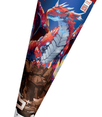 Ronde motief-schooltas 'Robo Draak', folie, 70 cm