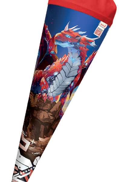 Ronde motief-schooltas 'Robo Draak', folie, 70 cm